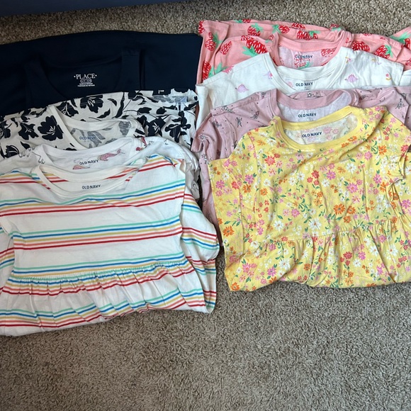 LOT OF 8 Old Navy Girls Fit & Flare Printed Jersey Dress Size 5T |E17 - Picture 15 of 15